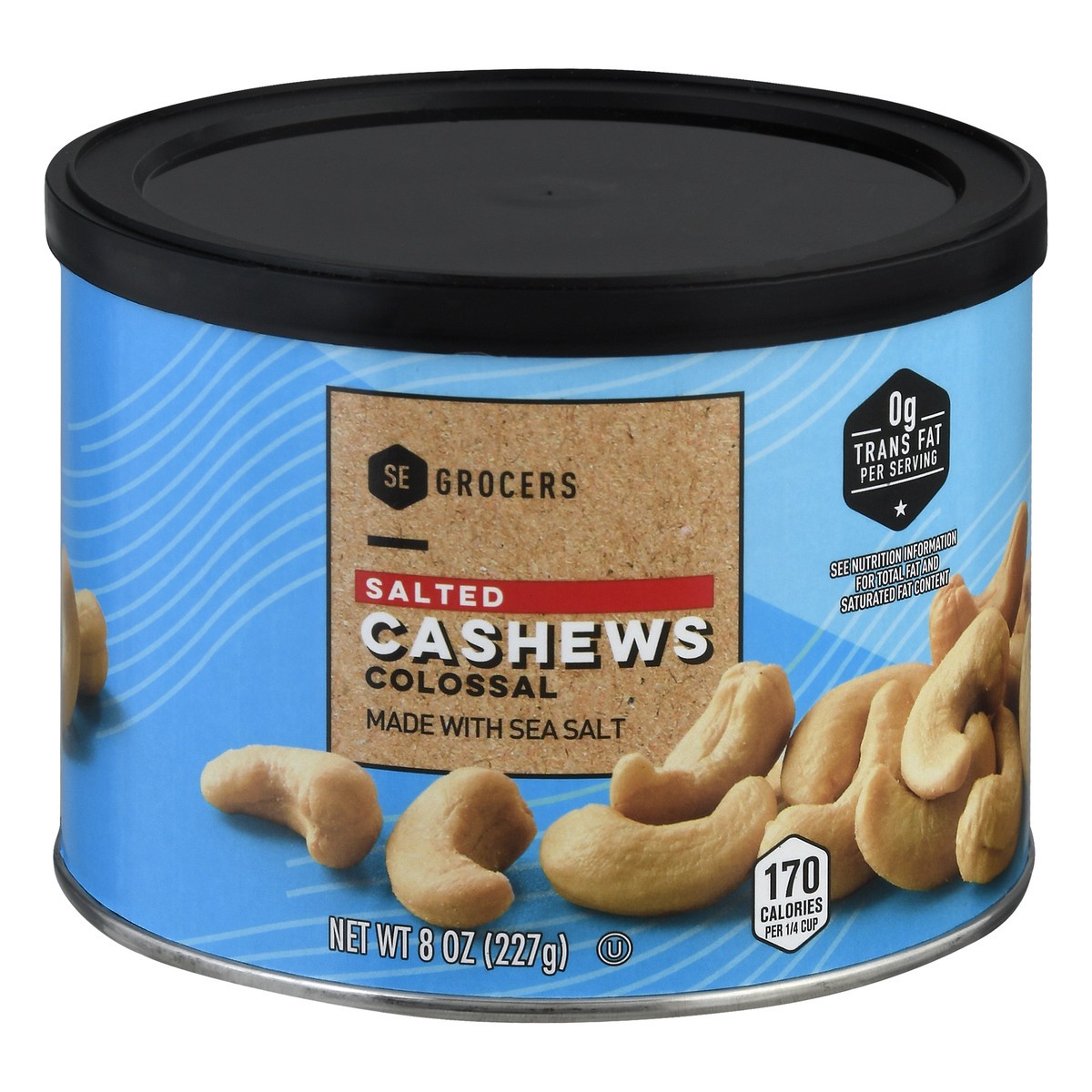 slide 1 of 10, SE Grocers Salted Cashews Colossal, 8 oz