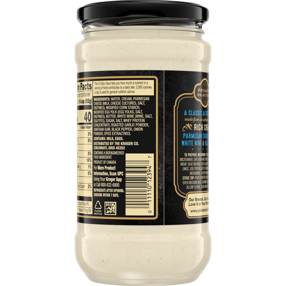 slide 3 of 4, Private Selection Classic Alfredo Pasta Sauce, 15 oz