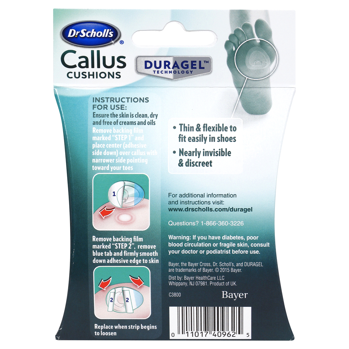 slide 2 of 2, Dr. Scholl's Callus Cushions, 5 ct