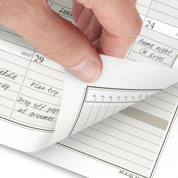 slide 2 of 9, AT-A-GLANCE® 2026 Weekly Monthly Planner Refill, Loose-Leaf, Portable Size, 3 3/4"" x 6 3/4"", 1 ct