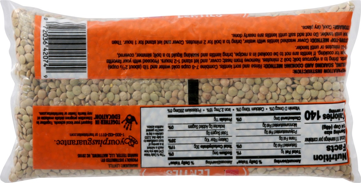 slide 8 of 10, Harris Teeter Dry Hearty Lentil Beans, 16 oz