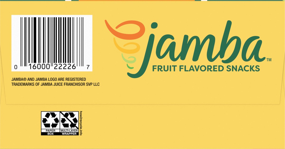 slide 9 of 13, Jamba Mango- A-Go-Go Fruit Flavored Snacks 14 Count, 16.8 OZ, 14 ct