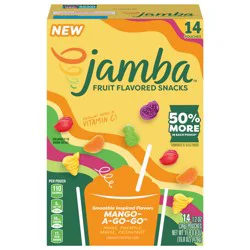 Jamba Mango- A-Go-Go Fruit Flavored Snacks 14 Count, 16.8 OZ