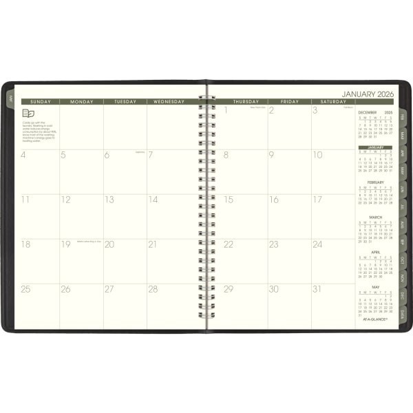 slide 5 of 10, AT-A-GLANCE® Recycled Weekly Monthly Appointment Books, 1 ct