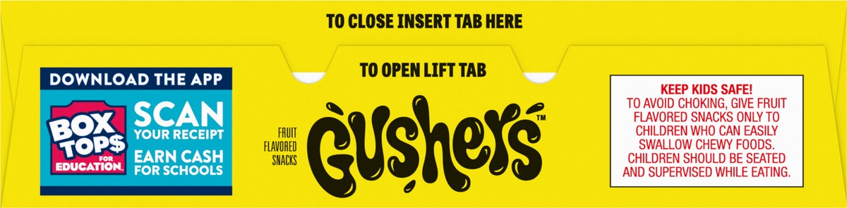 slide 7 of 13, Fruit Gushers Watermelon Sour Apple Fruit Flavored Snacks, 6 CT, 6 ct