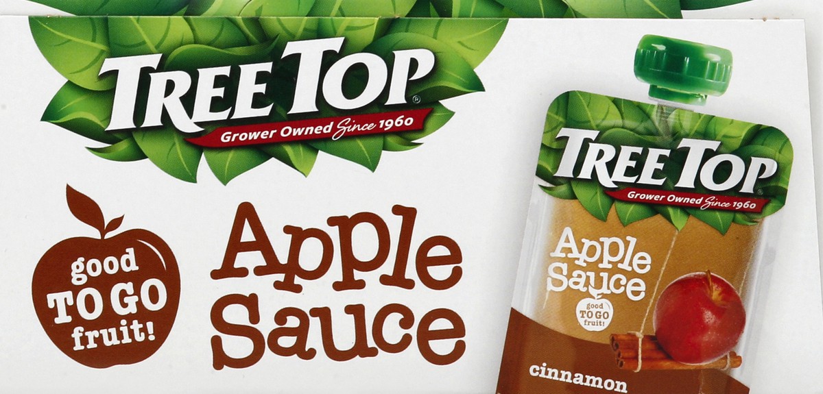 slide 6 of 6, Tree Top 4 Pack Cinnamon Apple Sauce 4 - 3.2 oz Pouches, 4 ct