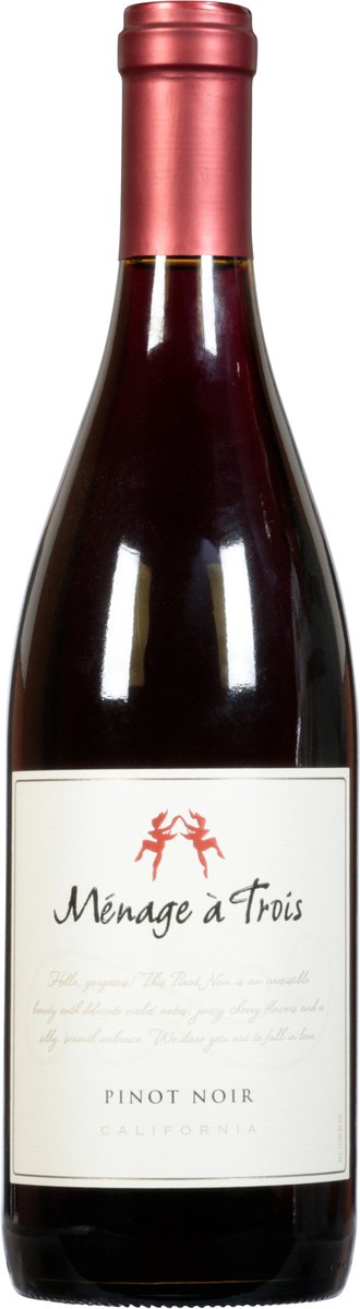 slide 2 of 9, Menage a trois California Pinot Noir 750 ml, 750 ml