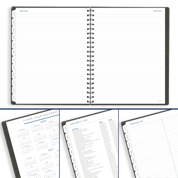 slide 3 of 10, AT-A-GLANCE® Signature 2026 Weekly Monthly Planner, Gray, Large, 8 1/2"" x 11"", 1 ct