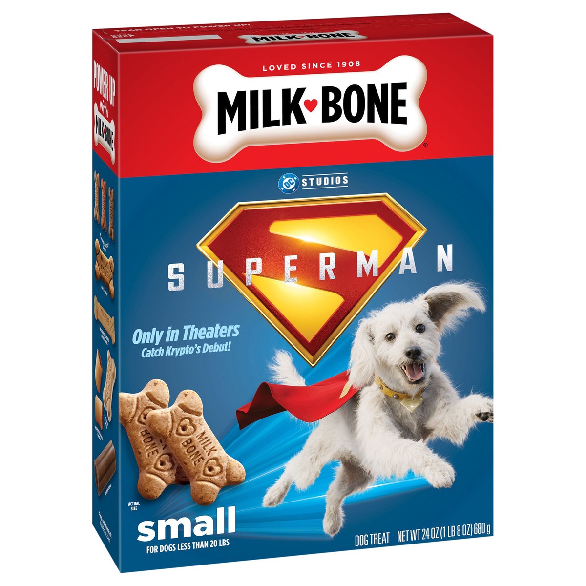 slide 12 of 14, Milk-Bone Original Dog Biscuits, Small Dog Treats, Limited-Edition Superman Movie Box, 24 Oz., 24 oz