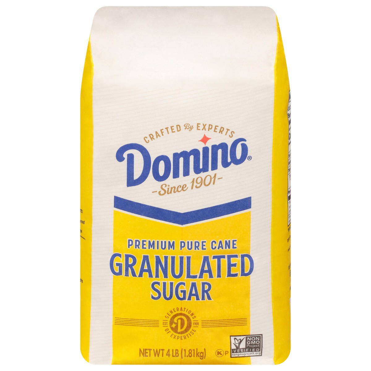 slide 1 of 16, Domino Premium Pure Cane Granulated Sugar 4 lb, 4 lb