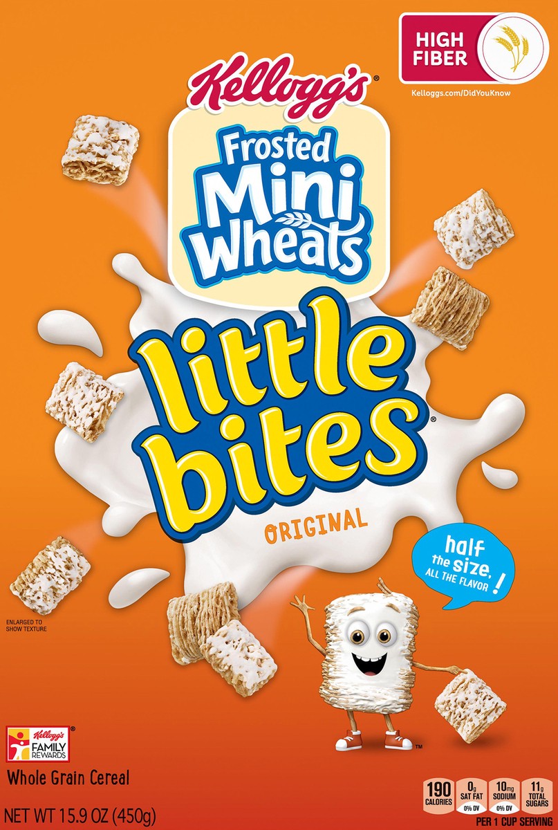 slide 5 of 8, Kellogg's Mini-Wheats Little Bites Original Cereal, 15.9 oz