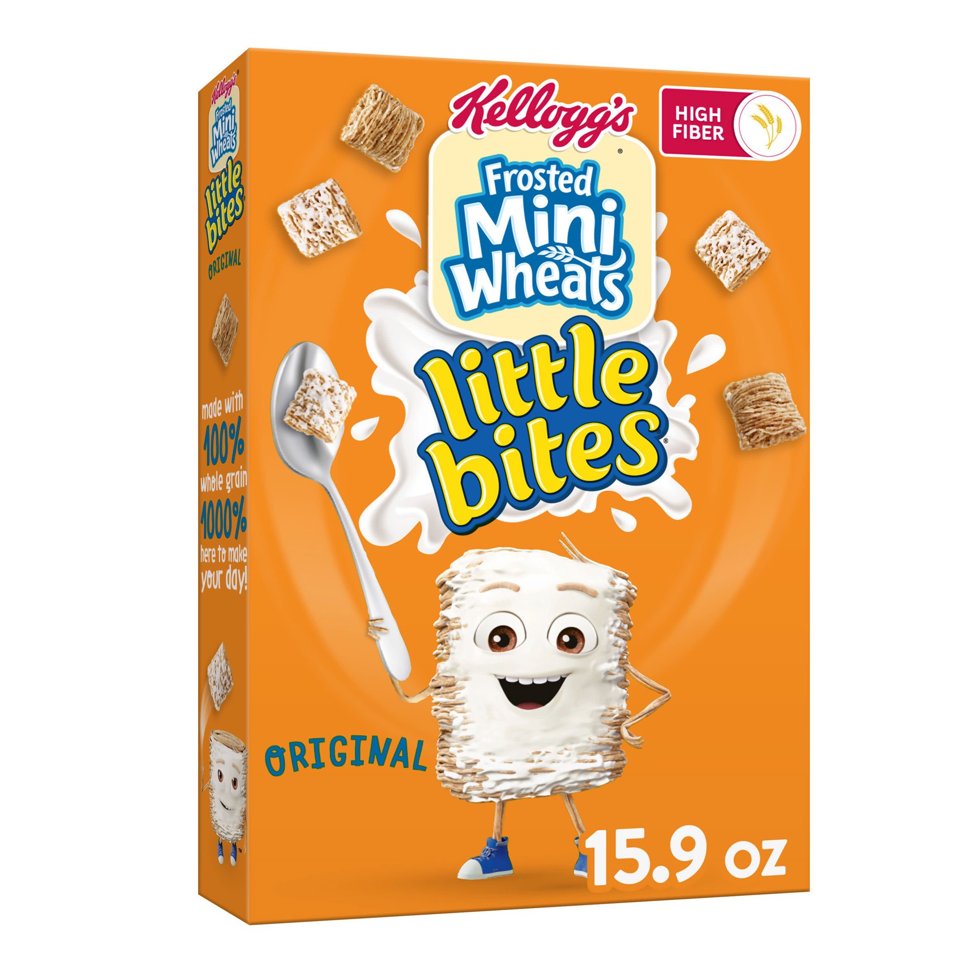 slide 1 of 8, Kellogg's Mini-Wheats Little Bites Original Cereal, 15.9 oz