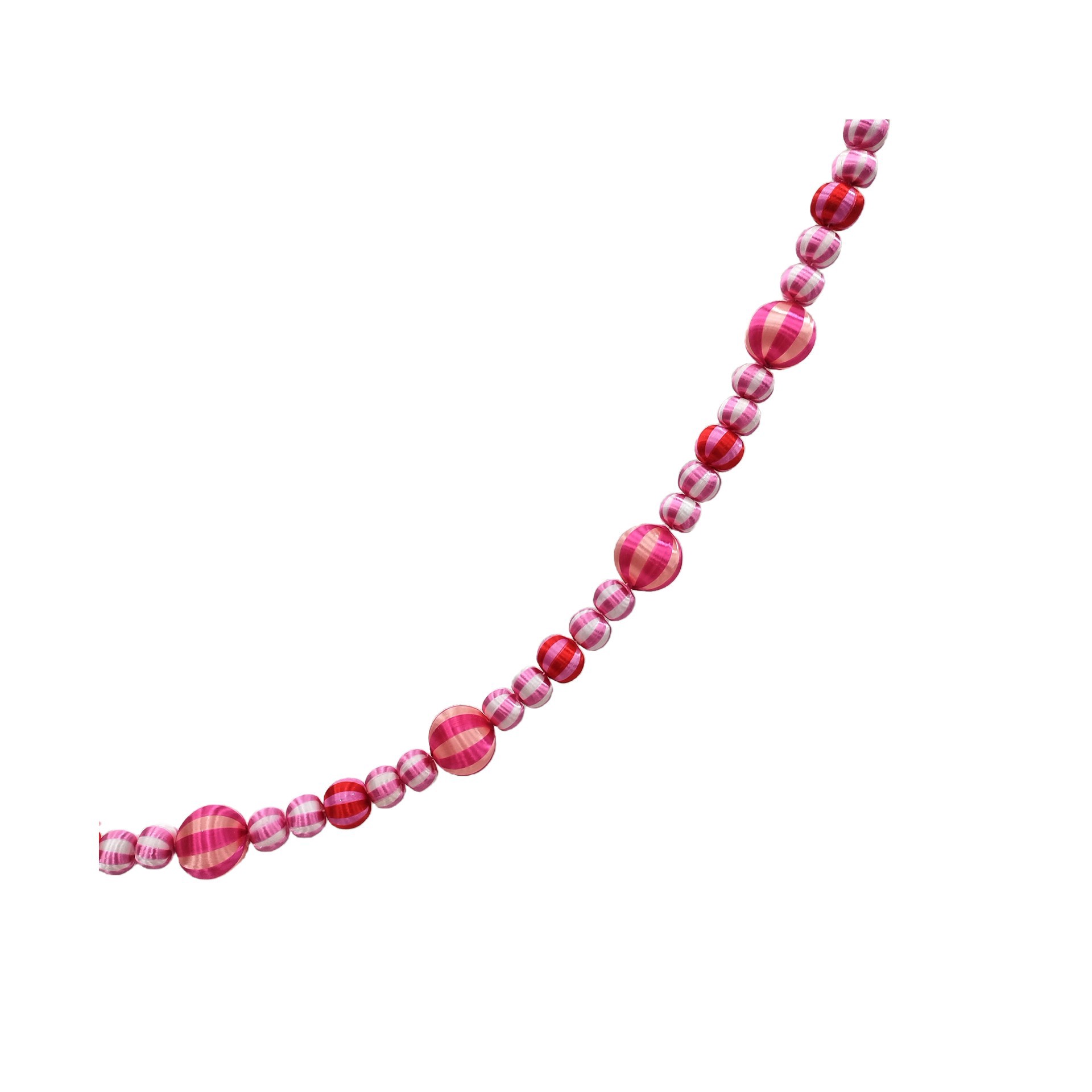 slide 2 of 2, 6ft. Pink & Red Jolly Ball Garland By Ashland, 6 ft
