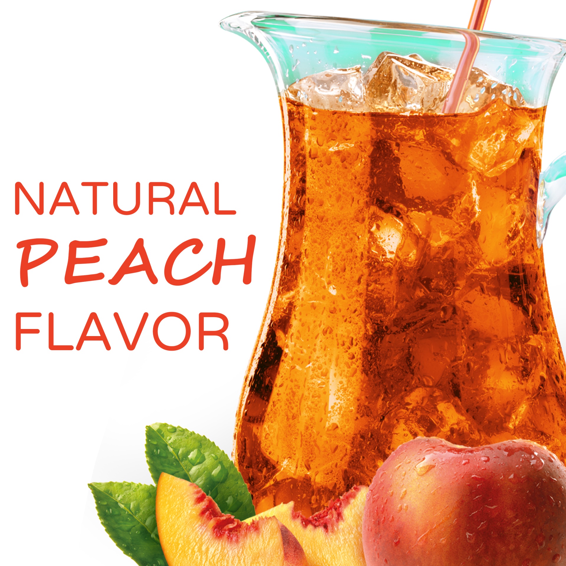 slide 2 of 9, Crystal Light Peach Iced Tea Artificially Flavored Powdered Drink Mix Pitcher, 4 ct; 1.2 oz