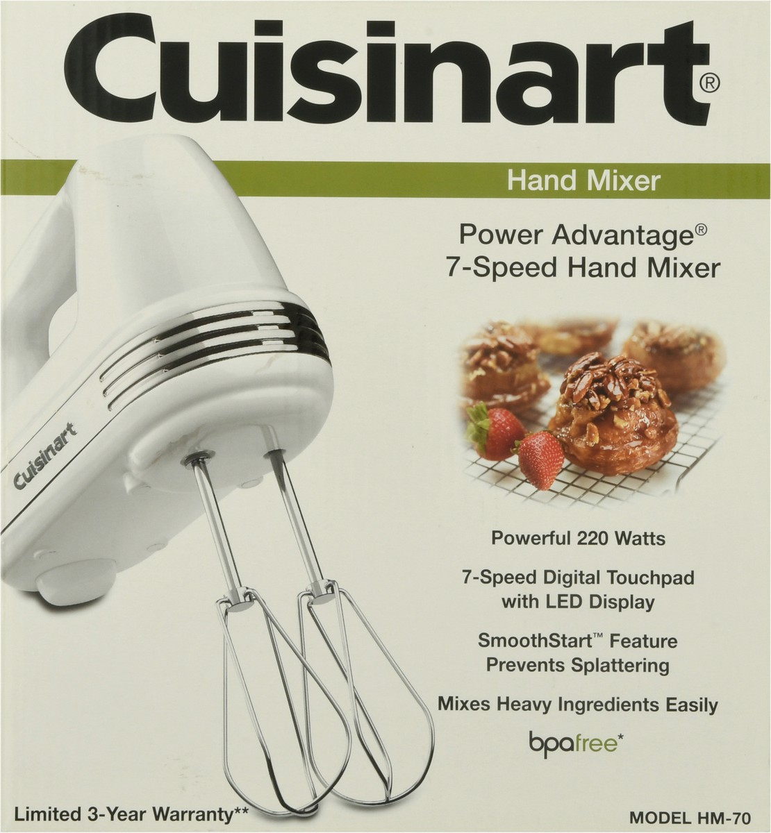 slide 6 of 9, Cuisinart 7-Speed Power Advantage Hand Mixer 1 ea, 1 ct