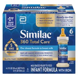 Similac 360 Total Care Advance Infant Formula Ready-to-Feed 6-2 fl oz Bottles