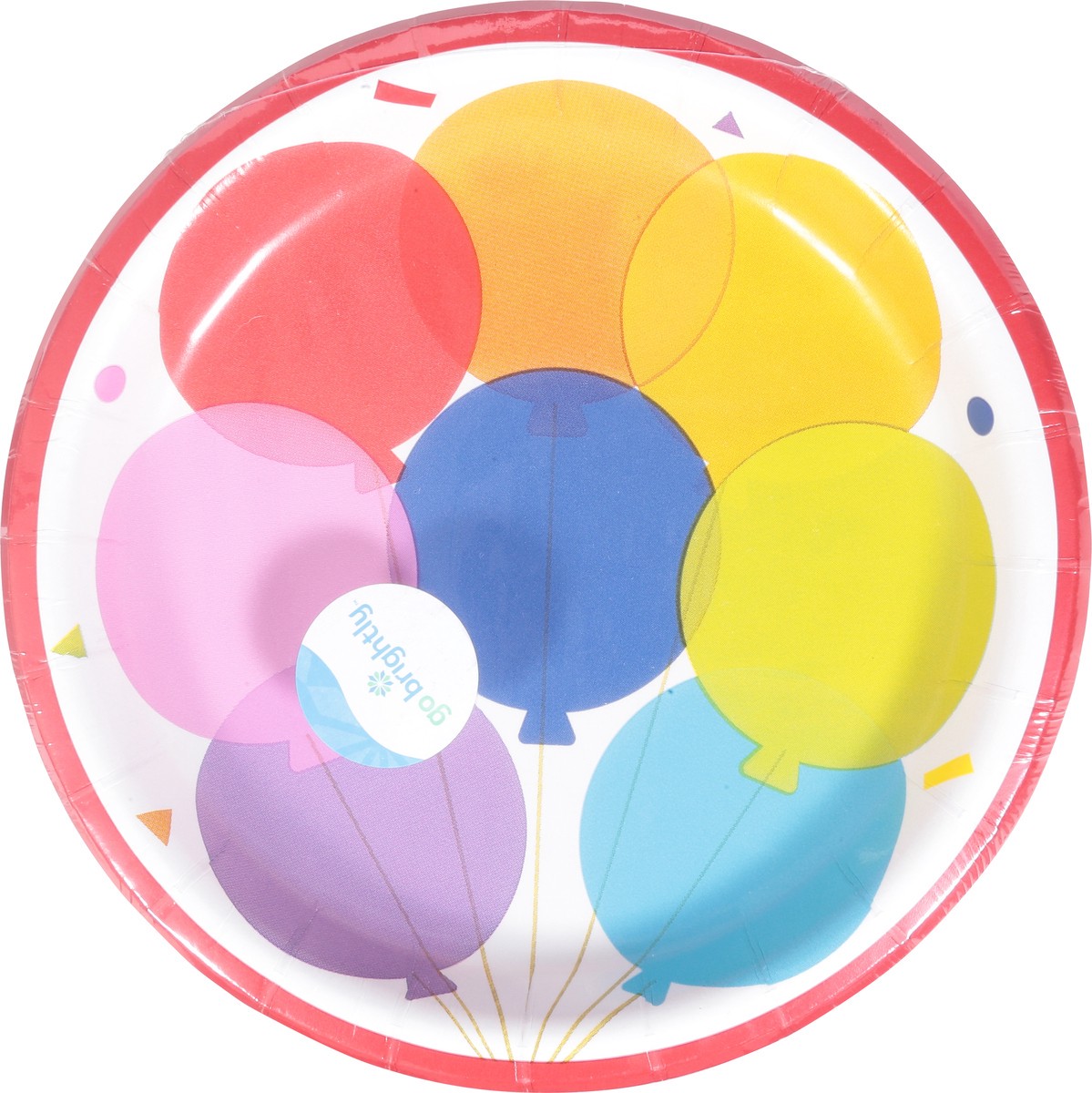 slide 11 of 11, Go Brightly Rainbow Celebration Plates 8 ea, 8 ct