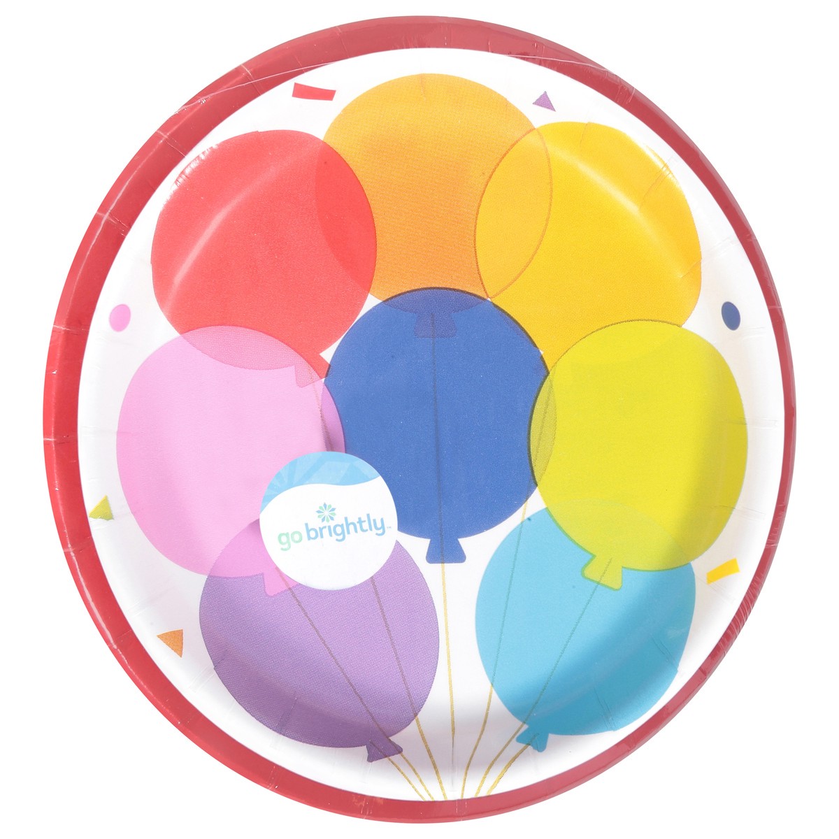 slide 5 of 11, Go Brightly Rainbow Celebration Plates 8 ea, 8 ct