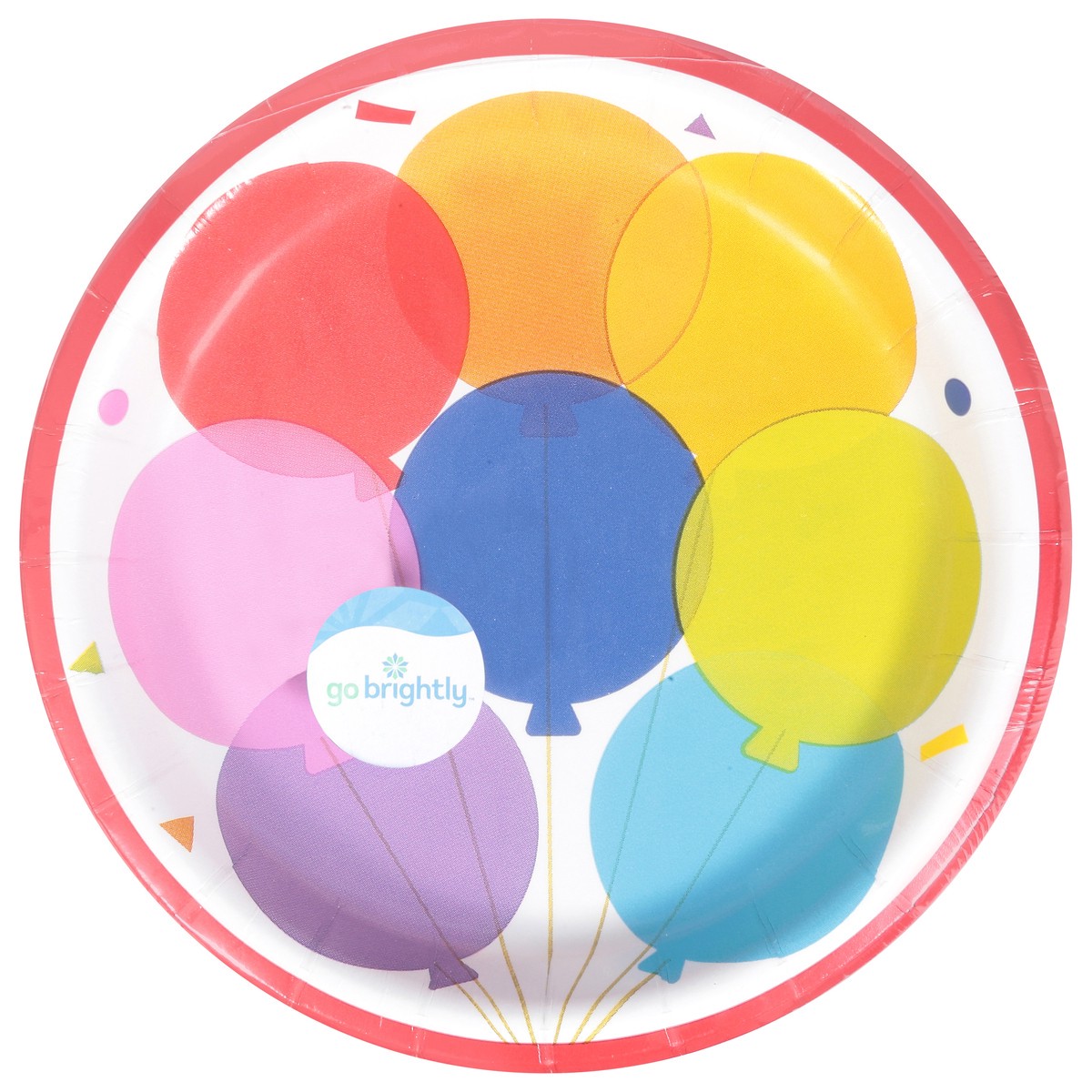 slide 10 of 11, Go Brightly Rainbow Celebration Plates 8 ea, 8 ct