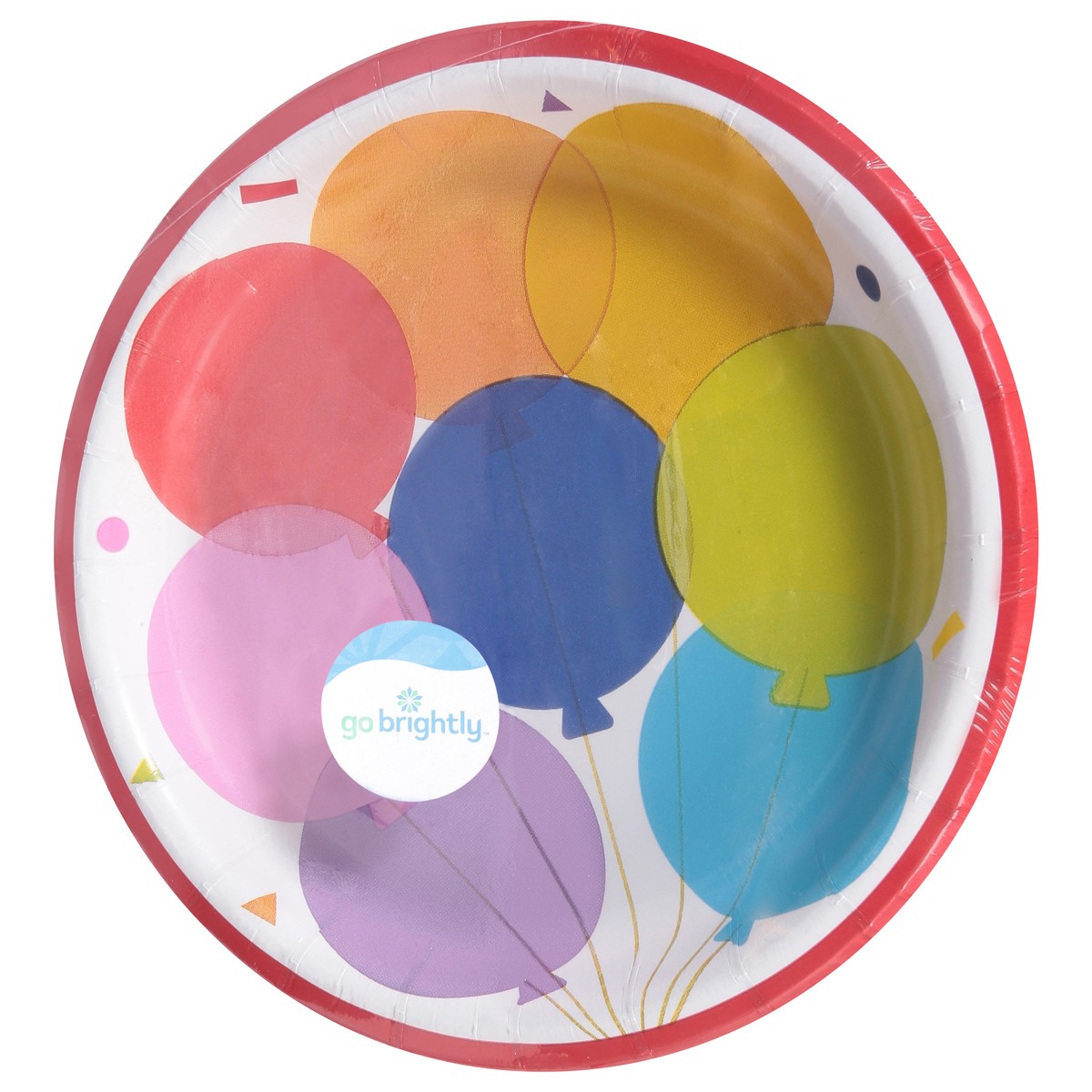 slide 4 of 11, Go Brightly Rainbow Celebration Plates 8 ea, 8 ct