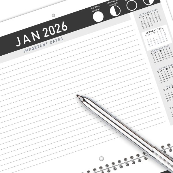 slide 9 of 9, AT-A-GLANCE® Contemporary 2026 Monthly Wall Calendar, Small, 11"" x 8 1/2"", 1 ct