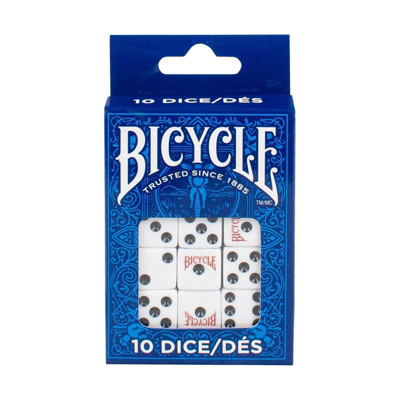 slide 1 of 5, Bicycle Dice - Pack of 10, 1 ct