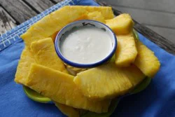Fresh Cut Pineapples with Dip