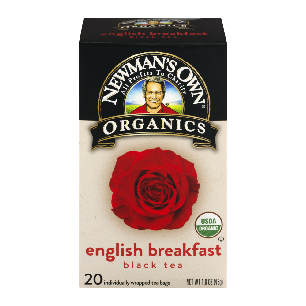 slide 1 of 4, Newman's Own Org Tea English Breakfast Black - 20 ct, 20 ct