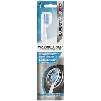 slide 1 of 1, H-E-B Expert Care Max Density Polish Replacement Brush Heads, 3 ct