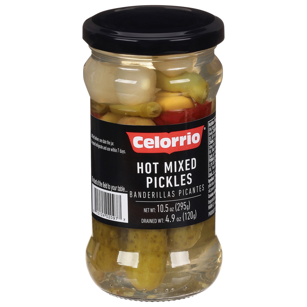 slide 5 of 9, Celorrio Hot Mixed Pickles 10.5 oz, 10.5 oz