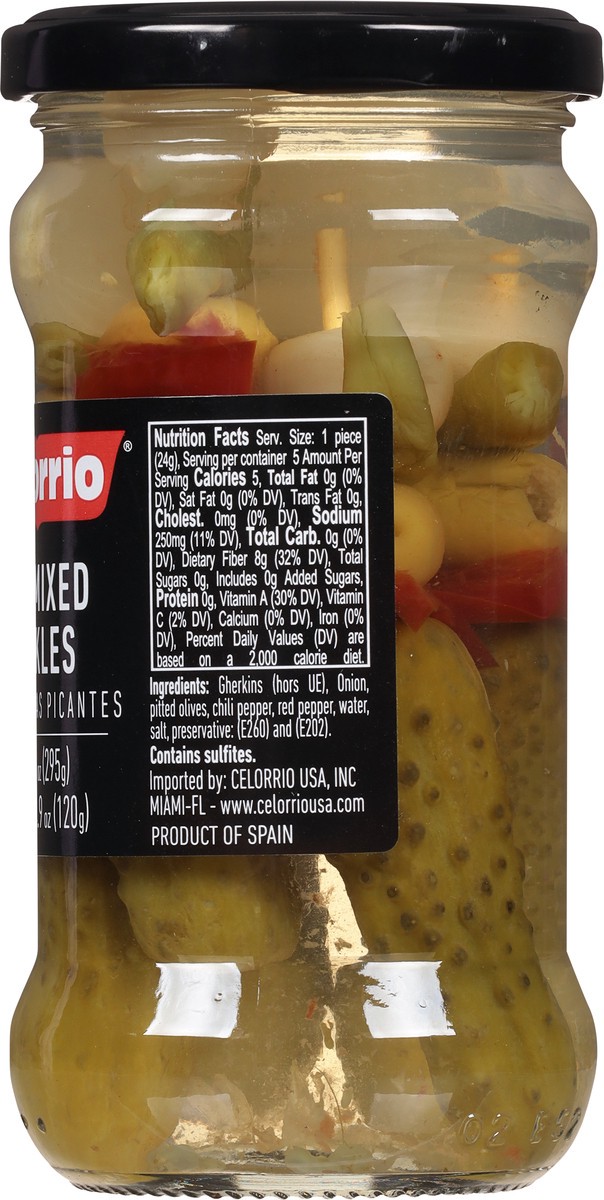 slide 8 of 9, Celorrio Hot Mixed Pickles 10.5 oz, 10.5 oz