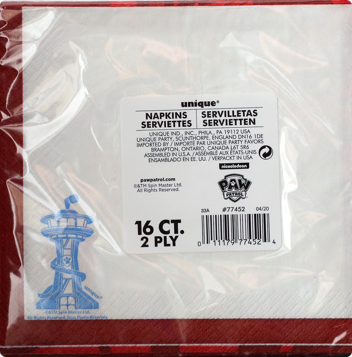 slide 9 of 11, American Greetings Paw Patrol Lunch Napkins, 16 ct