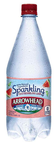 slide 1 of 1, Arrowhead Sparkling Watermelon Lime Mountain Spring Water, 1 liter