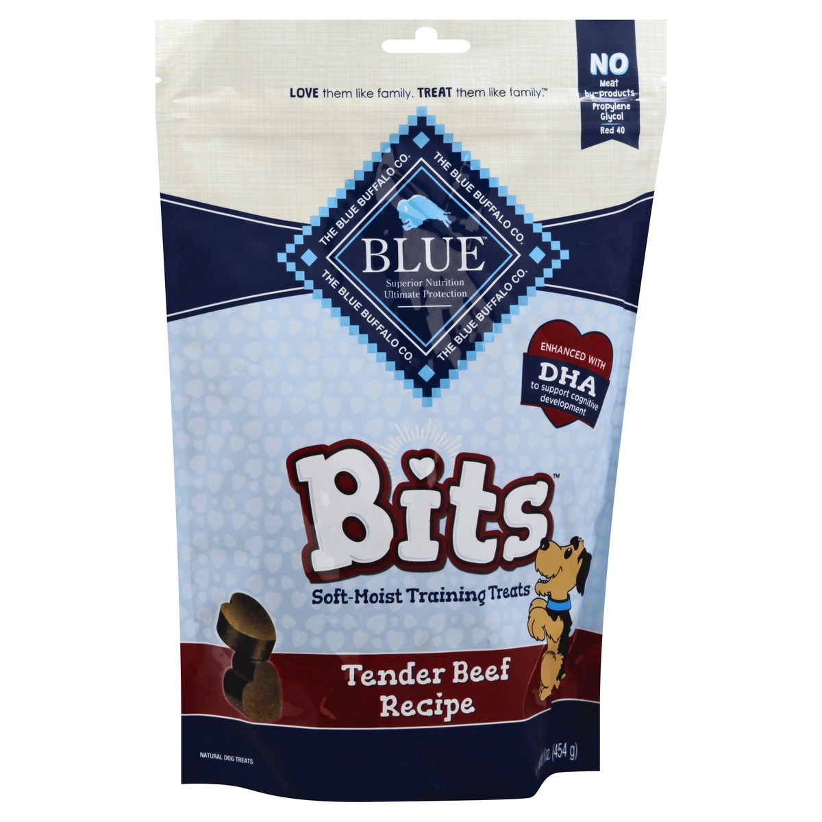 slide 2 of 9, Blue Buffalo Blue Bits Natural Tender Beef Recipe Training Treats 16 oz, 16 oz