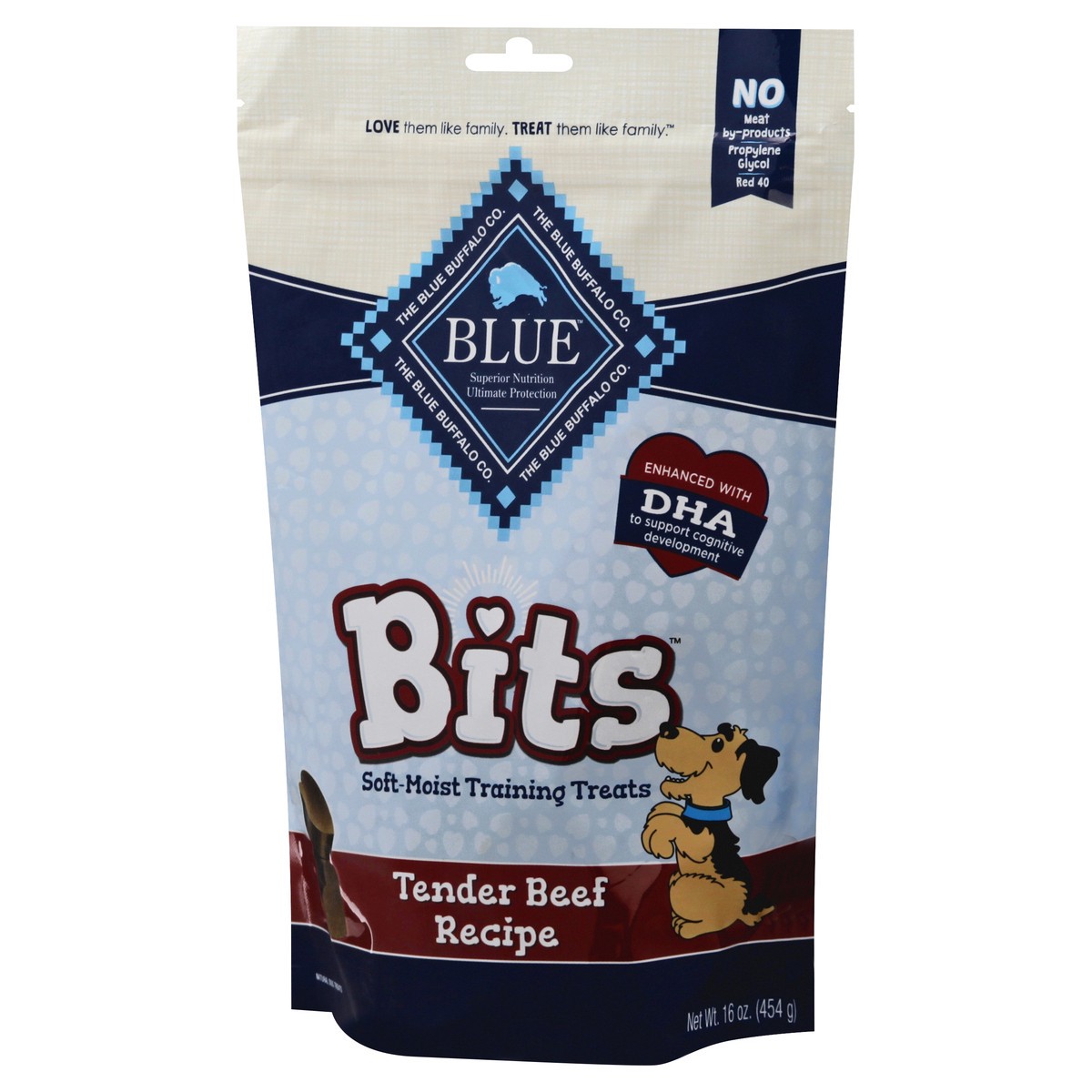 slide 5 of 9, Blue Buffalo Blue Bits Natural Tender Beef Recipe Training Treats 16 oz, 16 oz