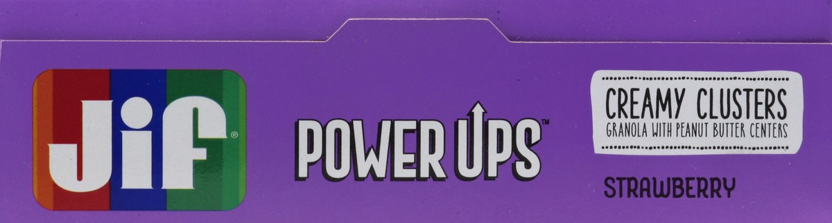 slide 2 of 4, Jif Power Ups Creamy Clusters Granola With Peanut Butter Centers Strawberry Flavored, 5 ct; 1.3 oz