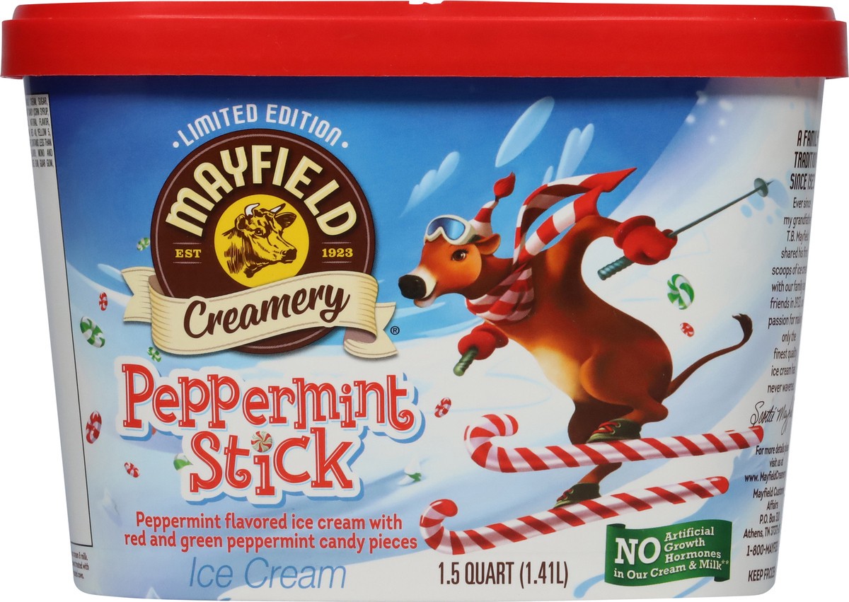 slide 5 of 9, Mayfield Creamery Peppermint Stick Ice Cream 1.5 qt, 1.5 qt