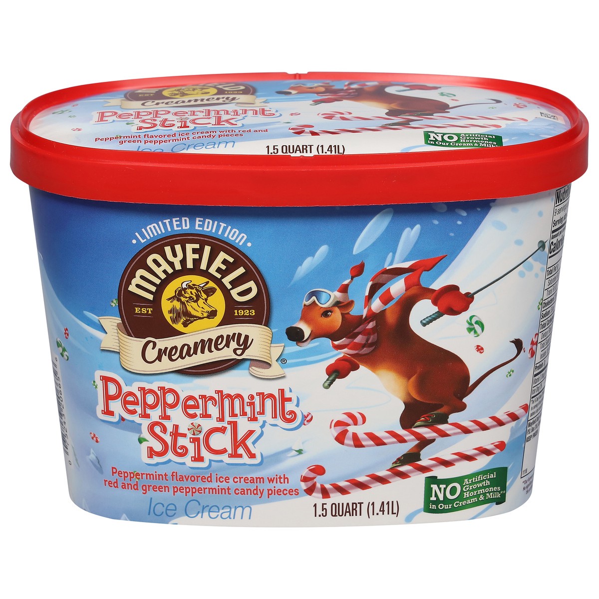 slide 1 of 9, Mayfield Creamery Peppermint Stick Ice Cream 1.5 qt, 1.5 qt