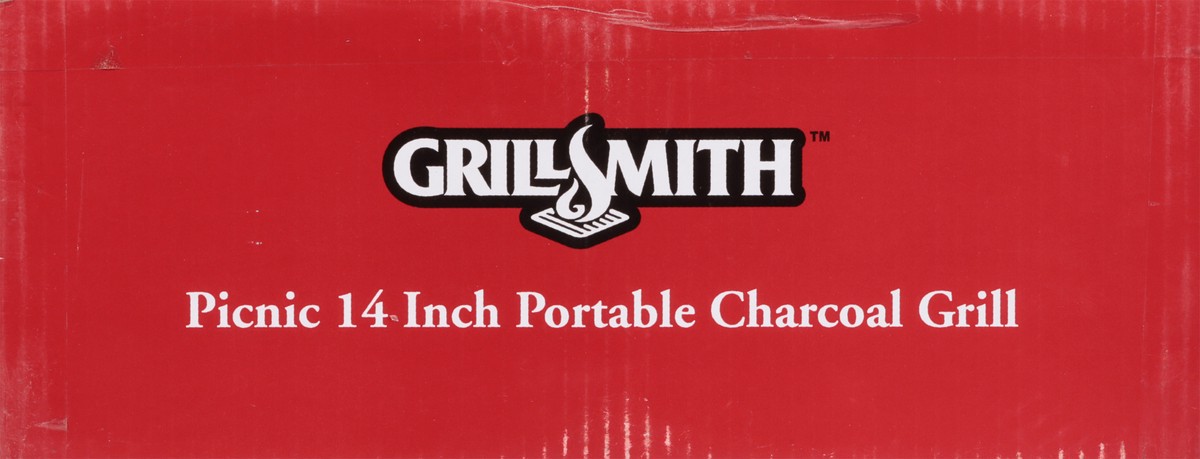 slide 7 of 12, Grillsmith Portable Picnic 14 Inch Charcoal Grill 1 ea, 1 ct