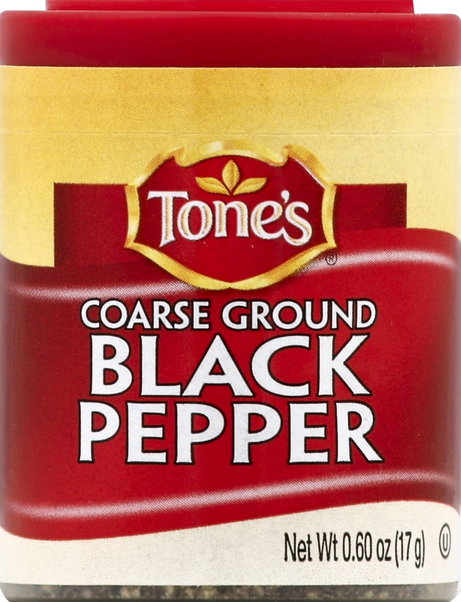 slide 2 of 2, Tone's Black Pepper 0.6 oz, 0.6 oz