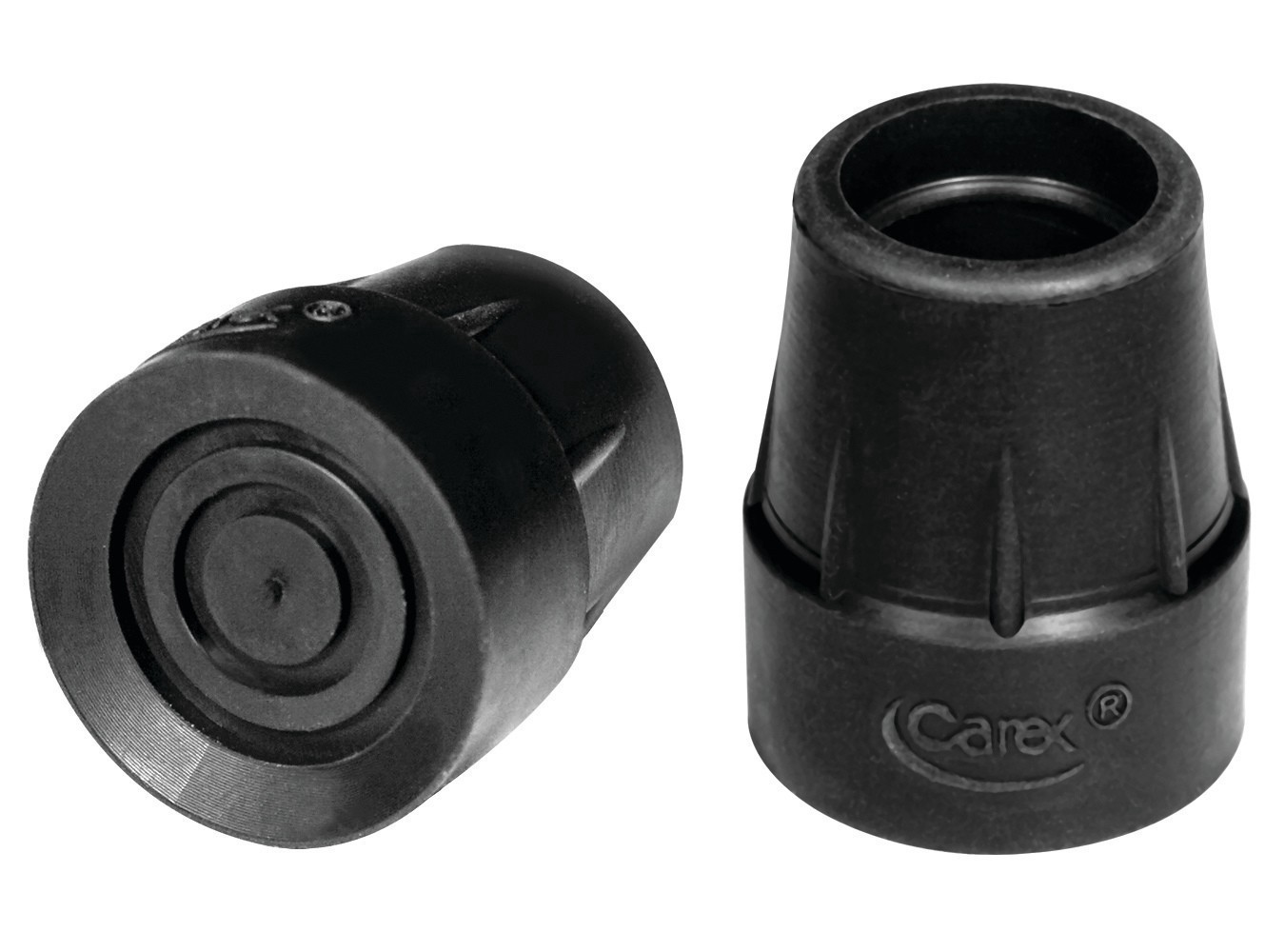 slide 1 of 2, NON BRAND Cane Tips 3/4 In Black, 2 ct