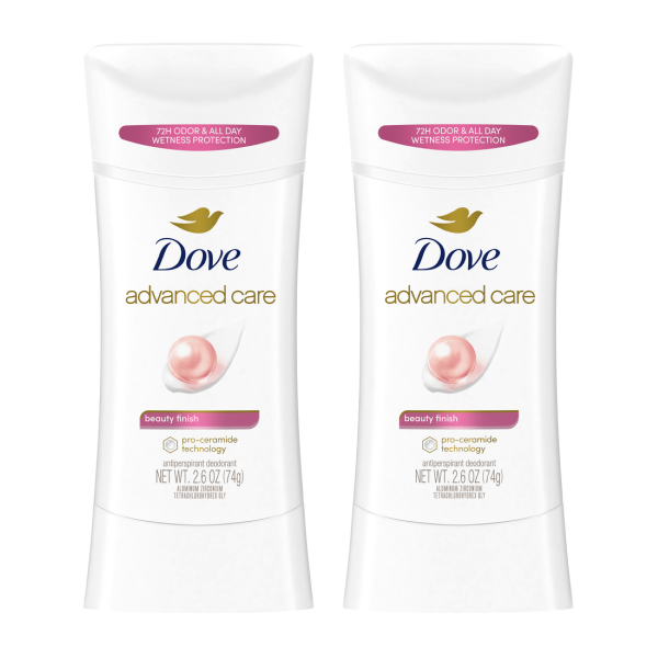 slide 18 of 21, Dove Beauty Finish Antiperspirant Deodorant Stick, 2 ct