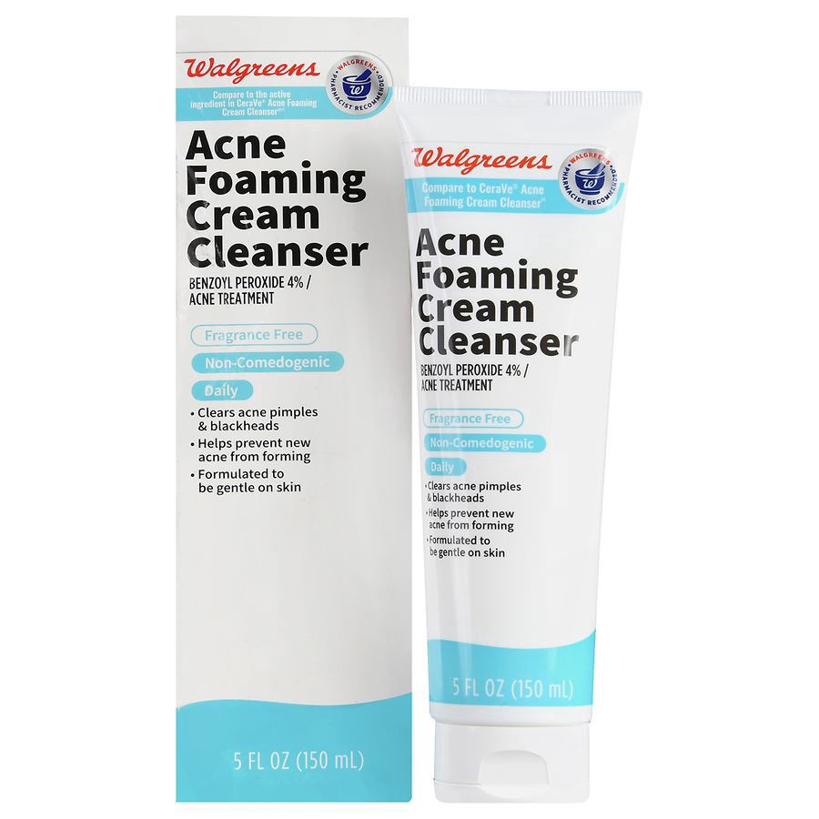 slide 2 of 5, Walgreens Acne Foaming Cream Cleanser, 5 oz