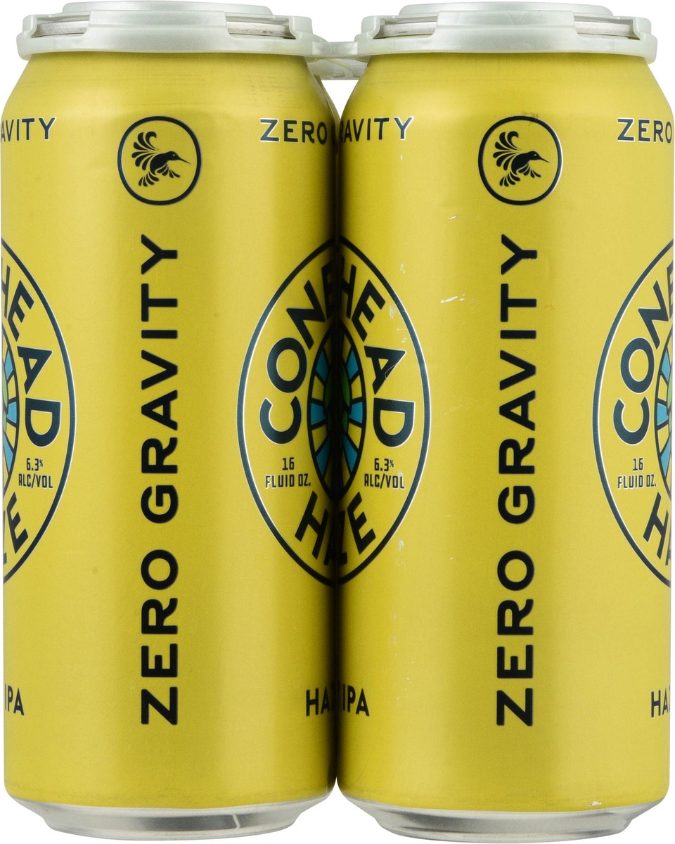 slide 2 of 13, Zero Gravity Hazy IPA Cone Head Haze Beer 4 - 16 fl oz Cans, 4 ct