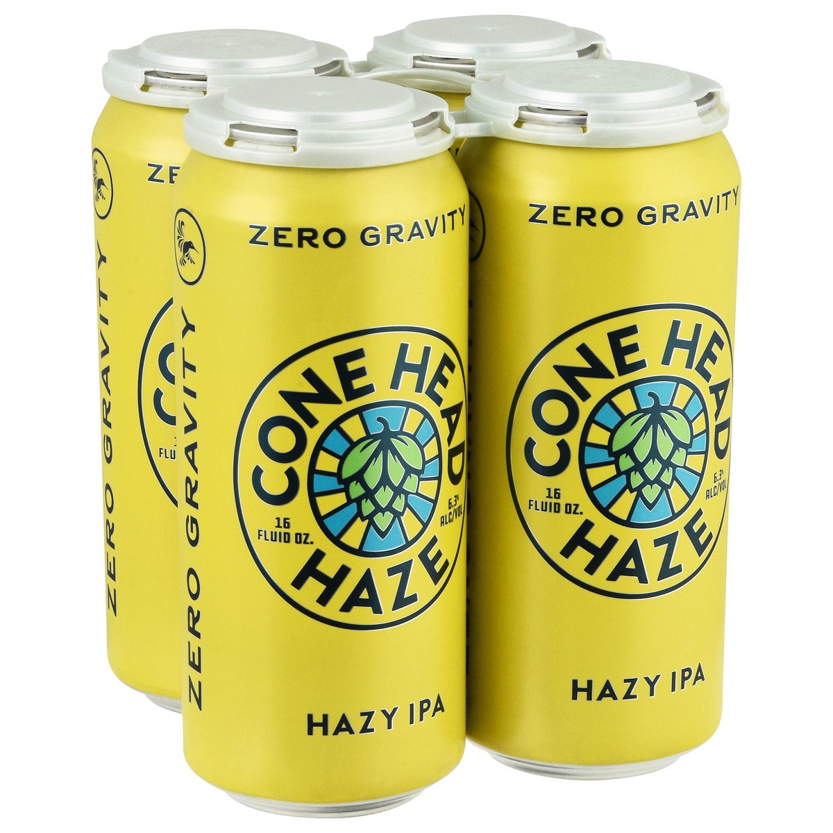 slide 13 of 13, Zero Gravity Hazy IPA Cone Head Haze Beer 4 - 16 fl oz Cans, 4 ct