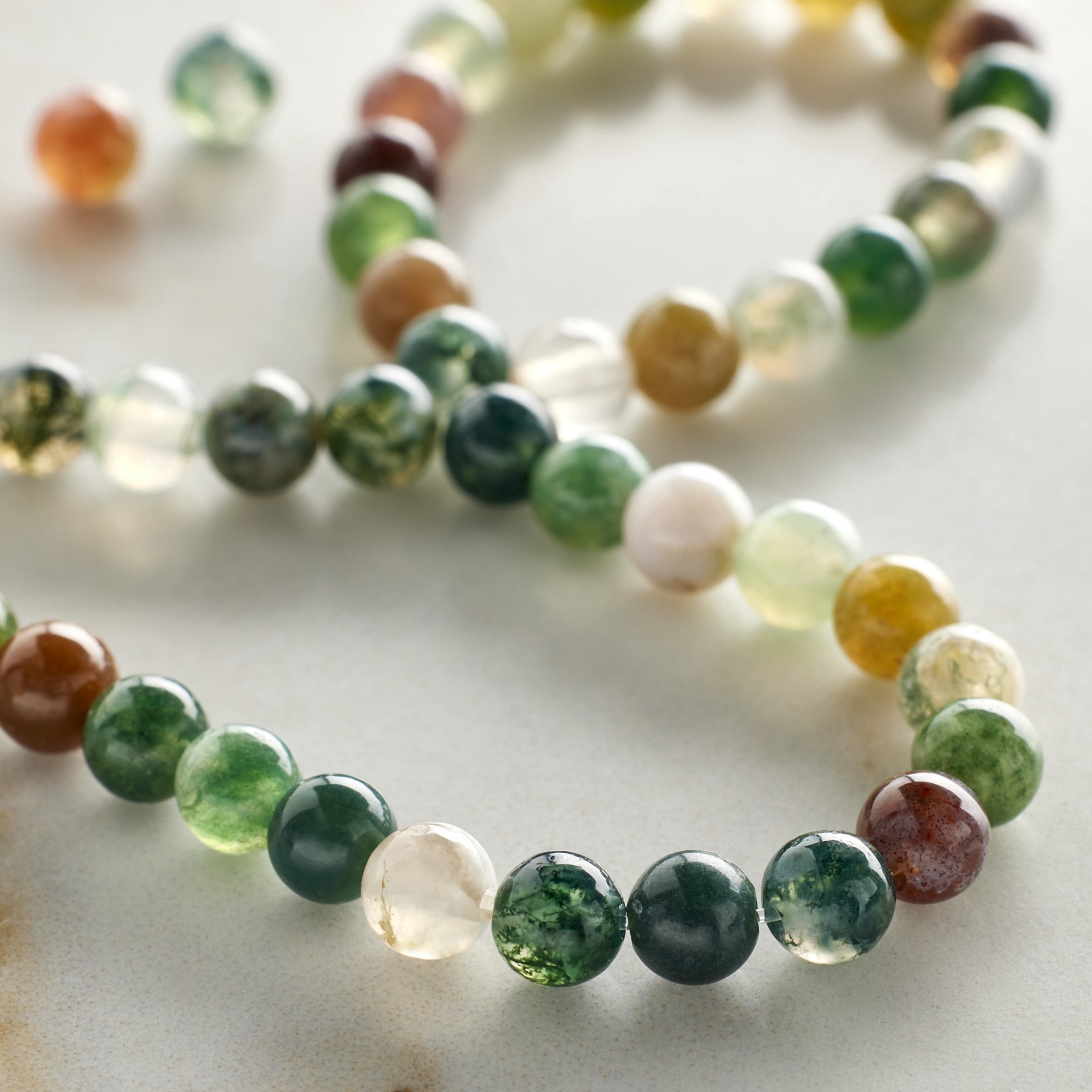 slide 2 of 3, Multicolor Fancy Jasper Round Beads, 4mm By Bead Landing, 4 mm