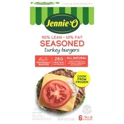 Jennie-O Seasoned Turkey Burgers 6 ea