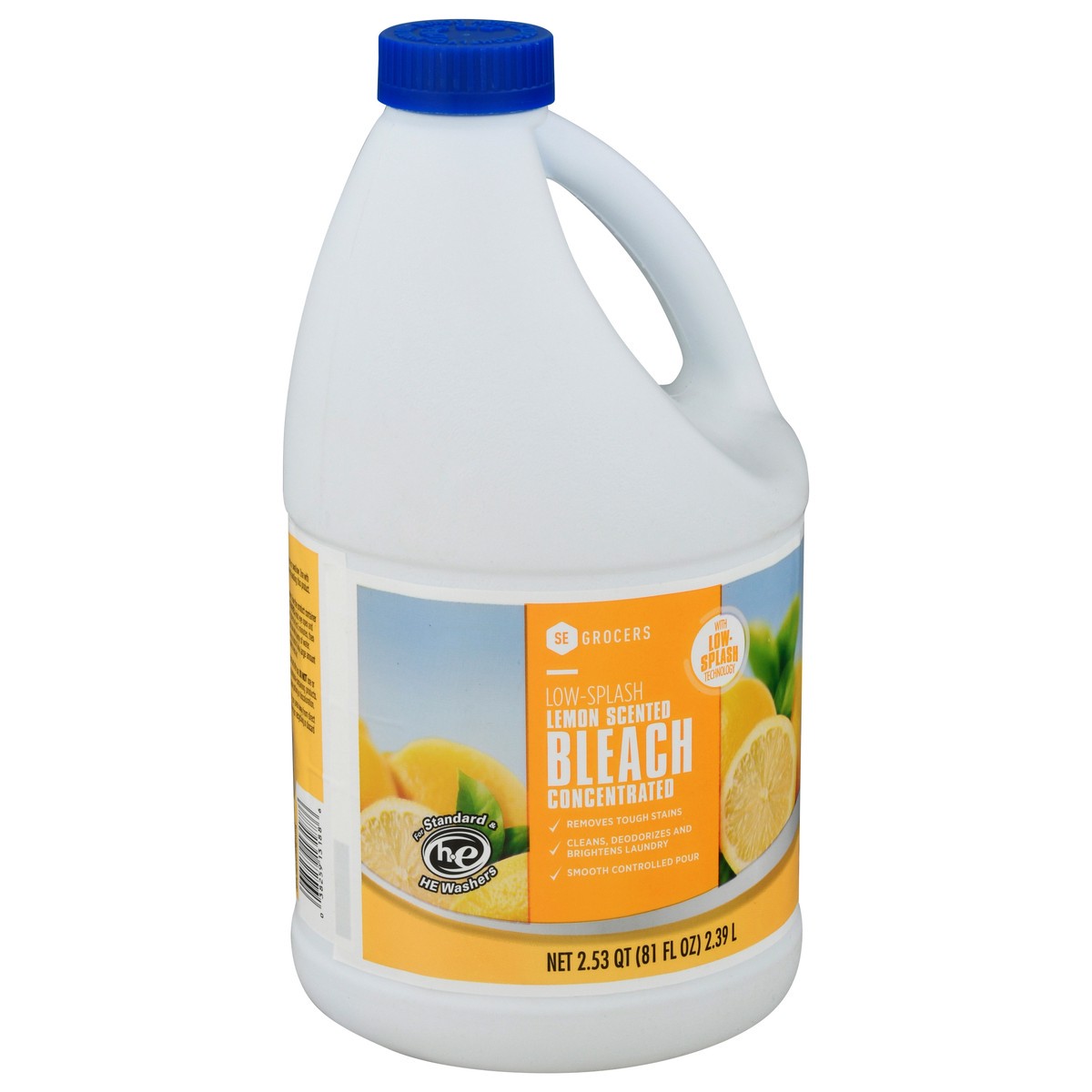 slide 7 of 12, SE Grocers Lemon Bleach, 81 oz
