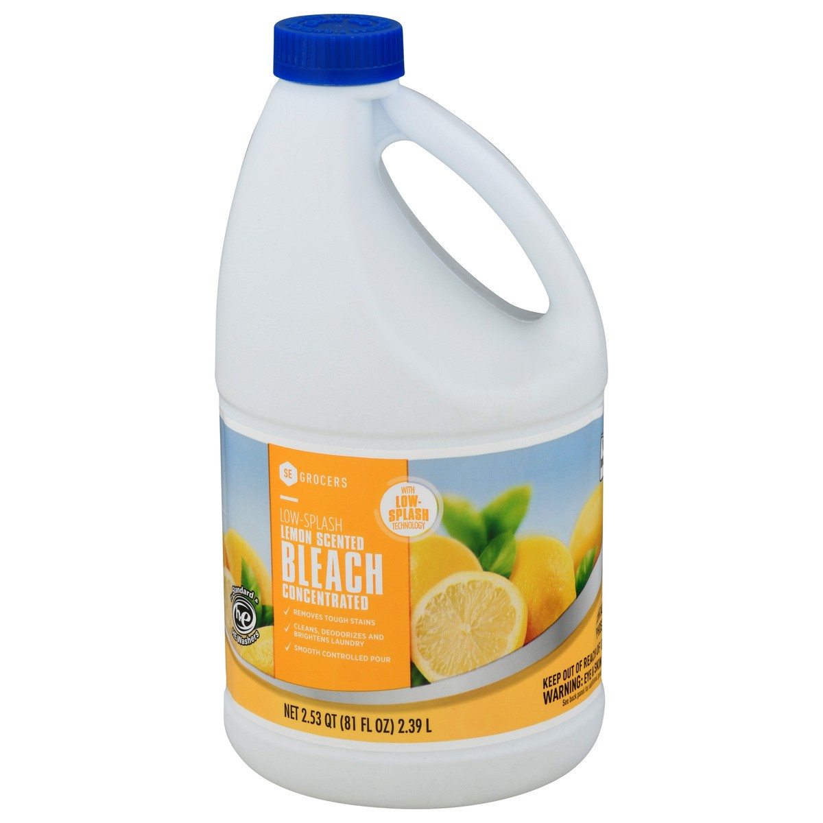 slide 3 of 12, SE Grocers Lemon Bleach, 81 oz
