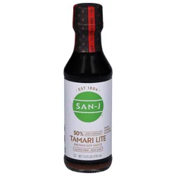 San-J 50% Less Sodium Tamari Lite Brewed Soy Sauce 10 fl oz